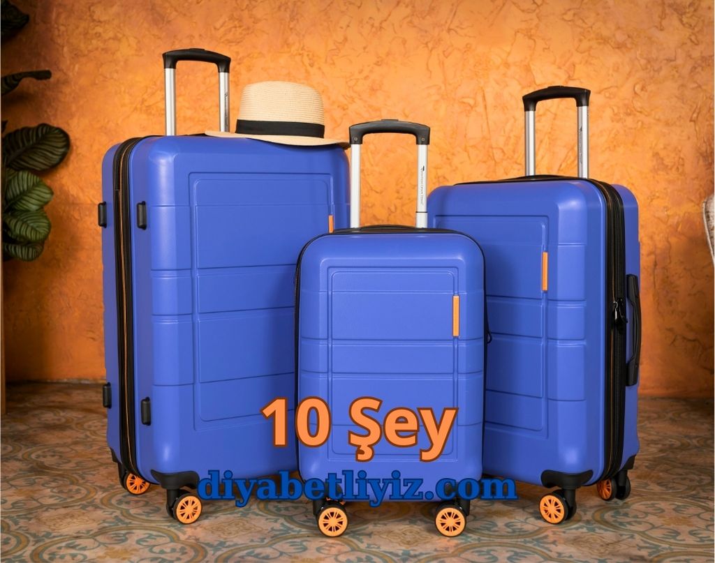 Diyabetle tatil için bavul, 10 gerekli şey ile seyahat rehberi.