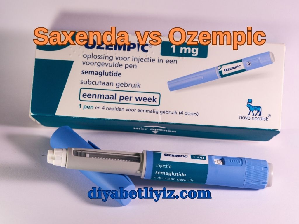 Saxenda ve Ozempic farkları için tıbbi görüntü, hangi ilaç size uygun rehberi.